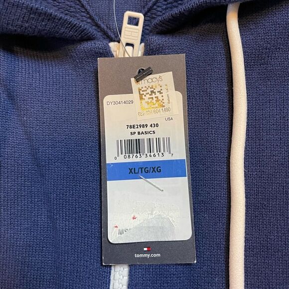 NWT  BLUE tommy hillfiger sweater size XL - Picture 9 of 9